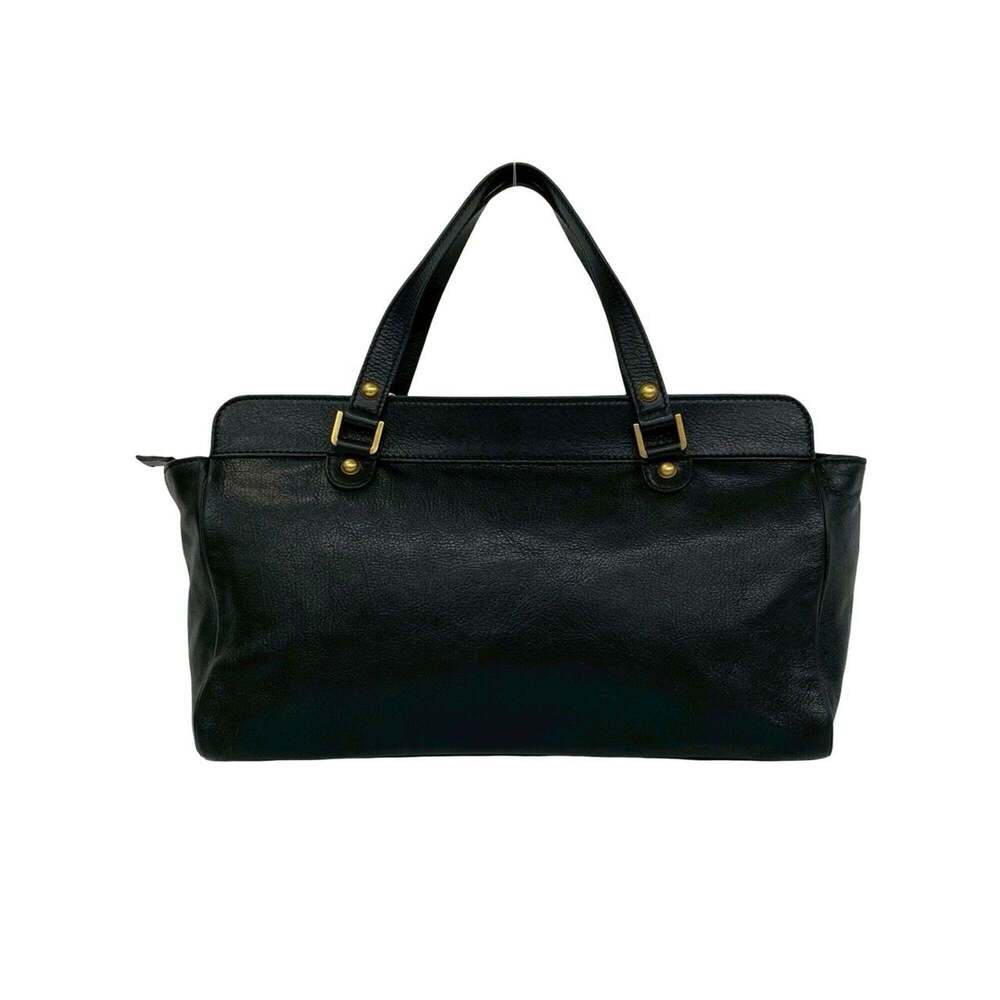 GUCCI Authentic Black Leather Tote Bag - Picture 3 of 10